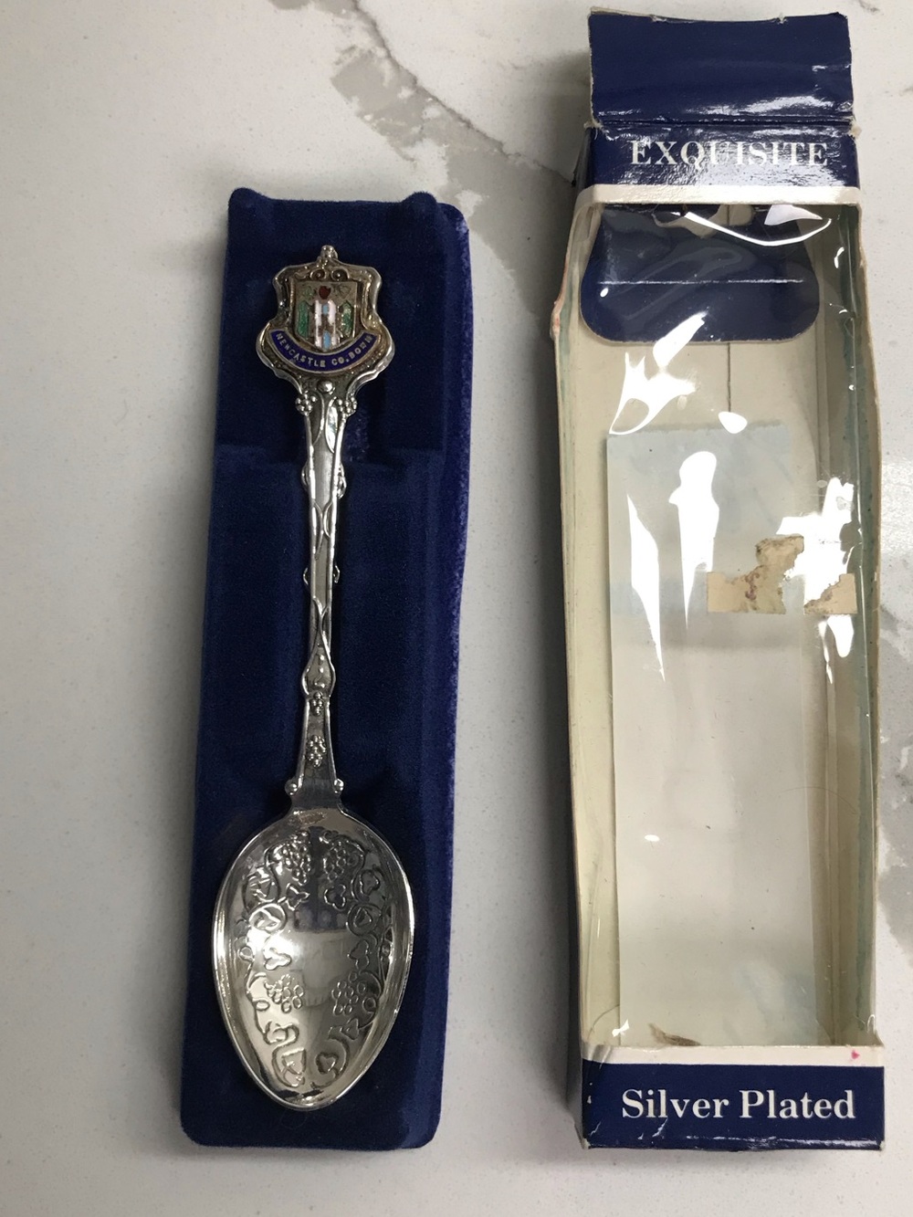 Silver Plated Vintage Decorative Souvenir Spoon Newcastle Co